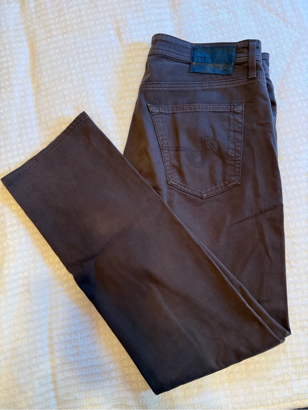 AG The Graduate Tailored Leg Brown Pants Adriano Goldschmied